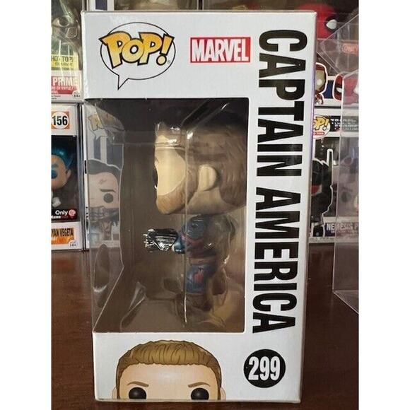 Funko Pop! Captain America #299 Japan Asia Exclusive Hot Toys, Toy Sapiens RARE! - Picture 5 of 8